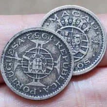 20 мм Макао 1952, настоящая монета, оригинальная коллекция