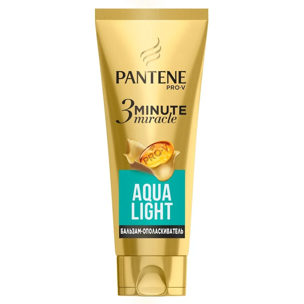 Бальзам-ополаскиватель Pantene Pro-V Aqua Light 3 Minute Miracle, интенсивный, 200 мл
