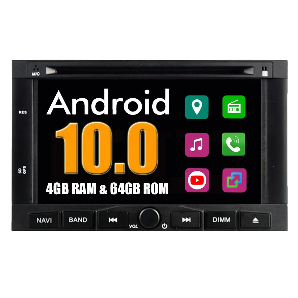 Автомобильный мультимедийный плеер RoverOne для Peugeot 3008 5008 Partner Berlingo Android 10 0 авторадио