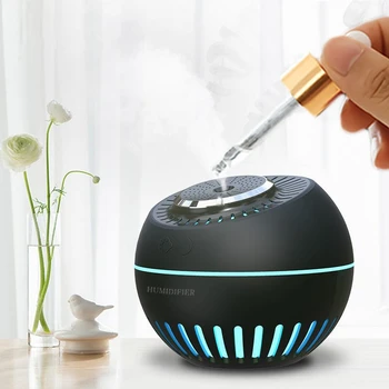 

4 In 1 Aromatherapy Air Humidifier Aroma Essential Oil Diffuser Humidificador Mist maker with Mini Fan Led Lamp for Home Office