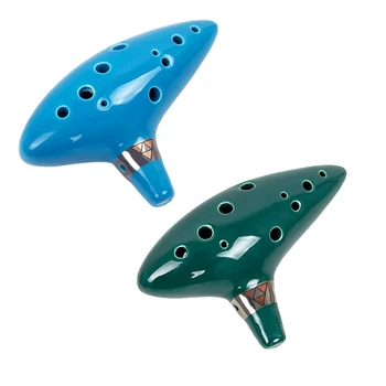 

12 Hole Alto C Legend of Zelda Ocarina Flute(Neck Strap Ran Color)