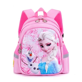 

2020 New Children Princess School Bag Girls elsa Cartoon Kindergarten Schoolbags Kids Orthopedic Backpacks 4-13 Year