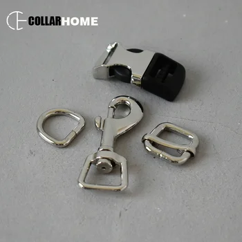 

10 sets metal adjusters belt buckle 5/8" 15mm D rings for bag dog pet collar supplies DIY accessories chain seat belt buckles