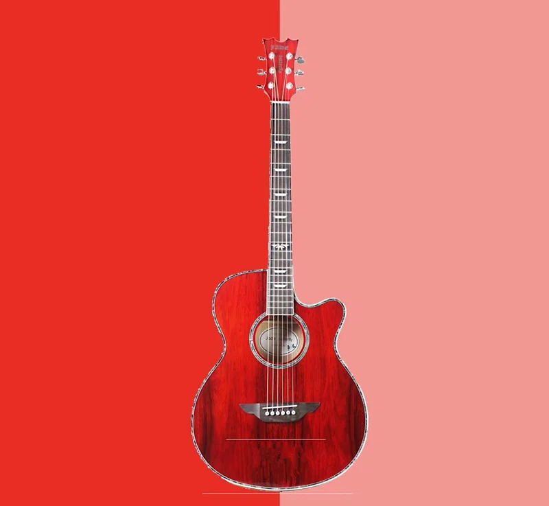 40/41 дюймов 6 строка баллада дерева гитара из липы гитара для начинающих запись Акустическая гитара гитары с 7 цветов AGT125