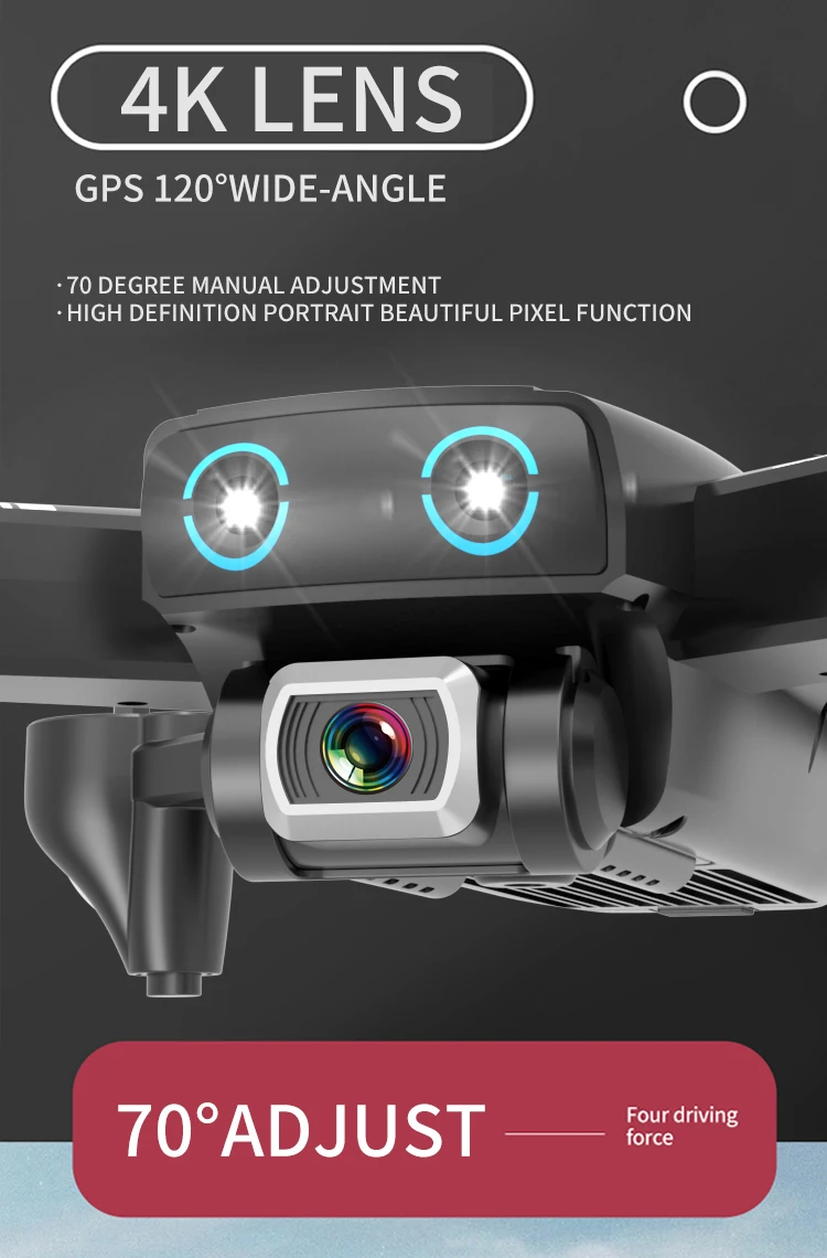 Квадрокоптер Радиоуправляемый с камерой 4k HD GPS Wi Fi FPV 1080P|Дроны камерой| |