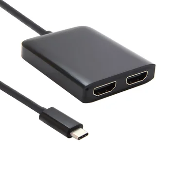 

USB-C USB 3.1 Type C to Dual HDMI 4K 30HZ Adapter for Laptop & Macbook & Monitor HDTV