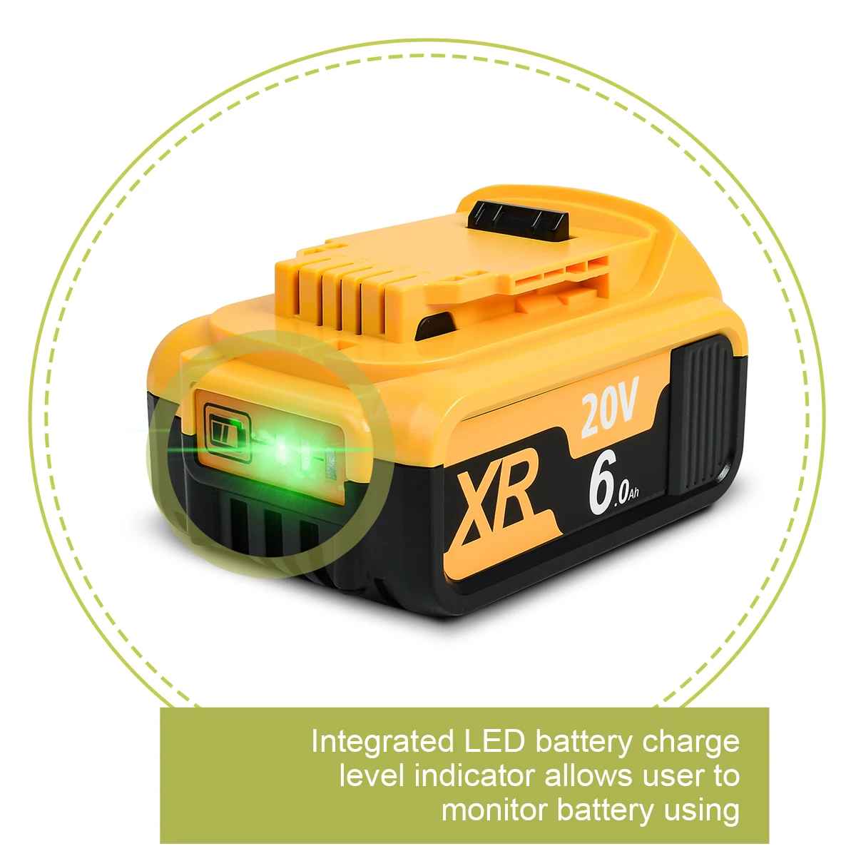 DCB200 20V Max XR 6.0Ah lithium replacement battery for DeWalt 18V DCB184 DCB200 DCB182 DCB180 DCB181 DCB182 DCB201 DCB206 L50 DCB200 20V Max XR 6.0Ah lithium replacement battery for DeWalt 18V DCB184 DCB200 DCB182 DCB180 DCB181 DCB182 DCB201 DCB206 L50