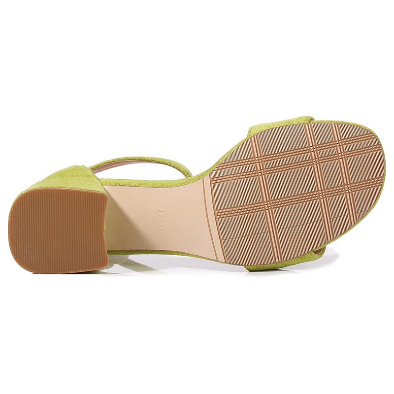 

2019 Autumn Fish Mouth Korean-style Chunky-Heel A- line with Sandals Buckle Sandal Boots Semi-high Heeled WOMEN'S Shoes