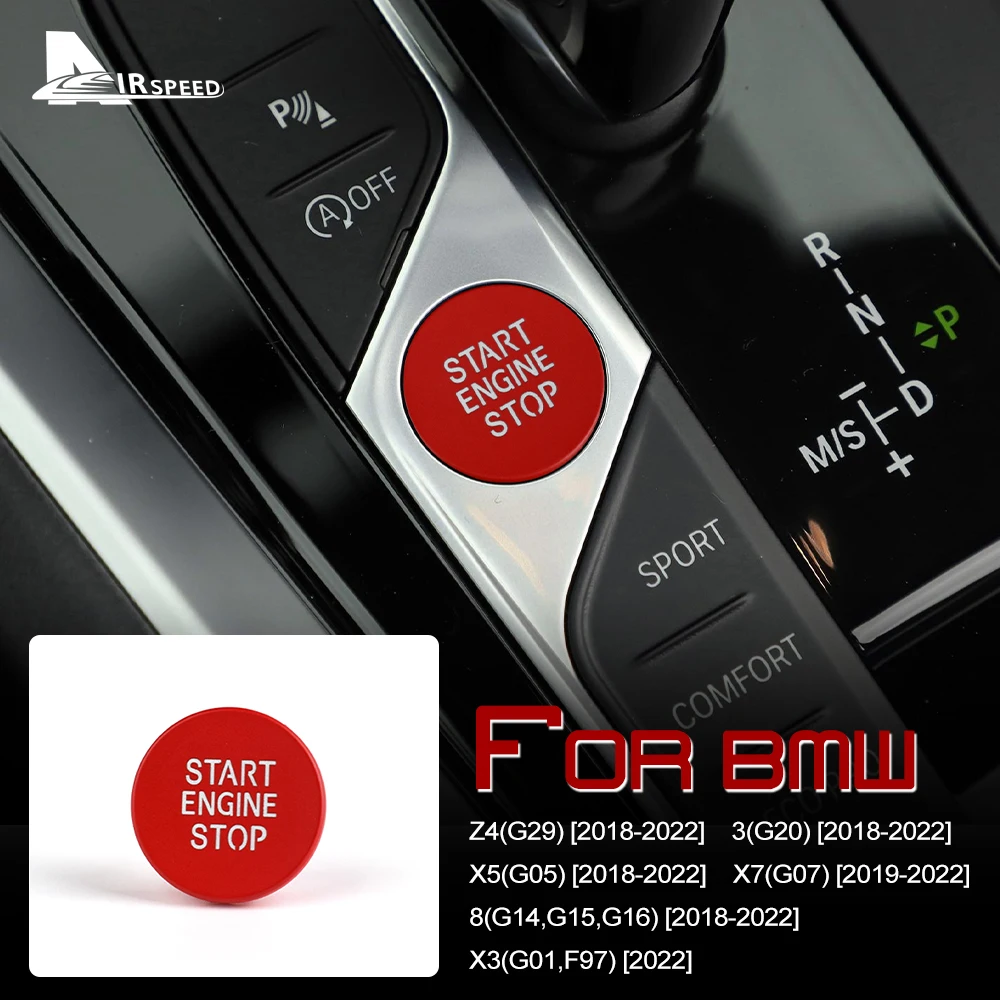 Car Engine Start Button Ignition Cover For BMW Z4 G29 G20 X5 G05 X7 G07 G14 G15 G16 X3 G01 F97 Stop Switch Accessories Styling