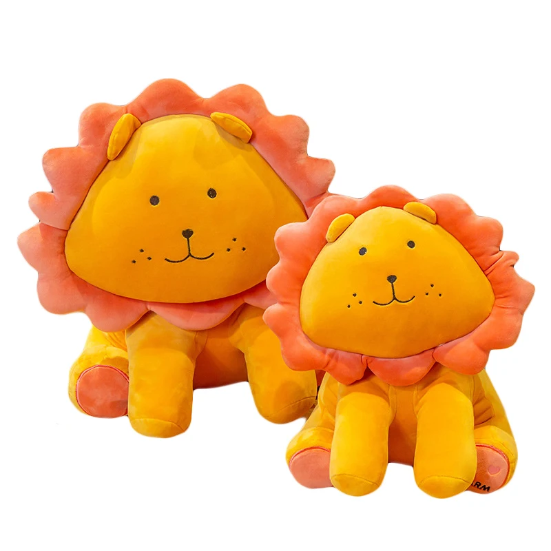 cute cartoon plush lion stuffed animal lion plush pillow cushion baby kids toys birthday christmas gift for child 100 500 pcs 1inch animal stickers roll for envelope praise reward student label stationery seal lable child gift