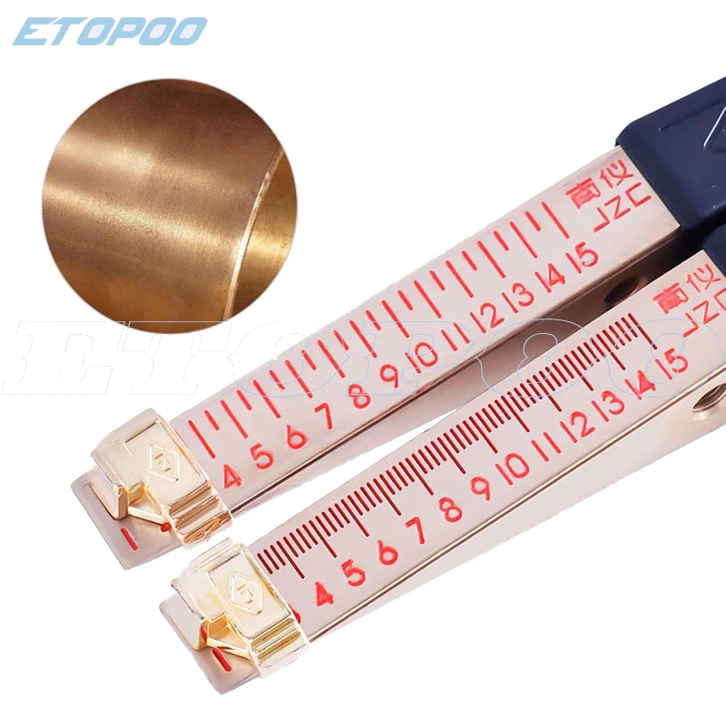 Wedge Feeler Gap Cursor Copper Tapered 0 15mm Plug Ruler Taper Feet ...