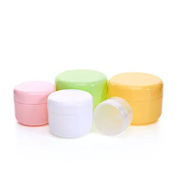 

50pcs/lot 50g multi-colors Make-up Cosmetic Cream Container PP cream jar, colors cream bottle