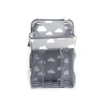 

Bedroom Baby Hanging Diaper Storage Bag Foldable Multi Function Nursing Diaper Stacker Organizer Holder Shower Gifts for Newborn