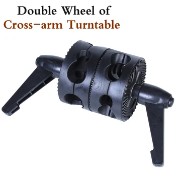 

Photo Studio NEW PHOTOGRAPHIC EQUIPMENT Double wheel of cross-arm turntable