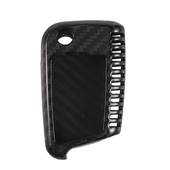 

Real Carbon Fiber Case Remote Fob Key Cover Fit for Golf 7 MK7 Skoda
