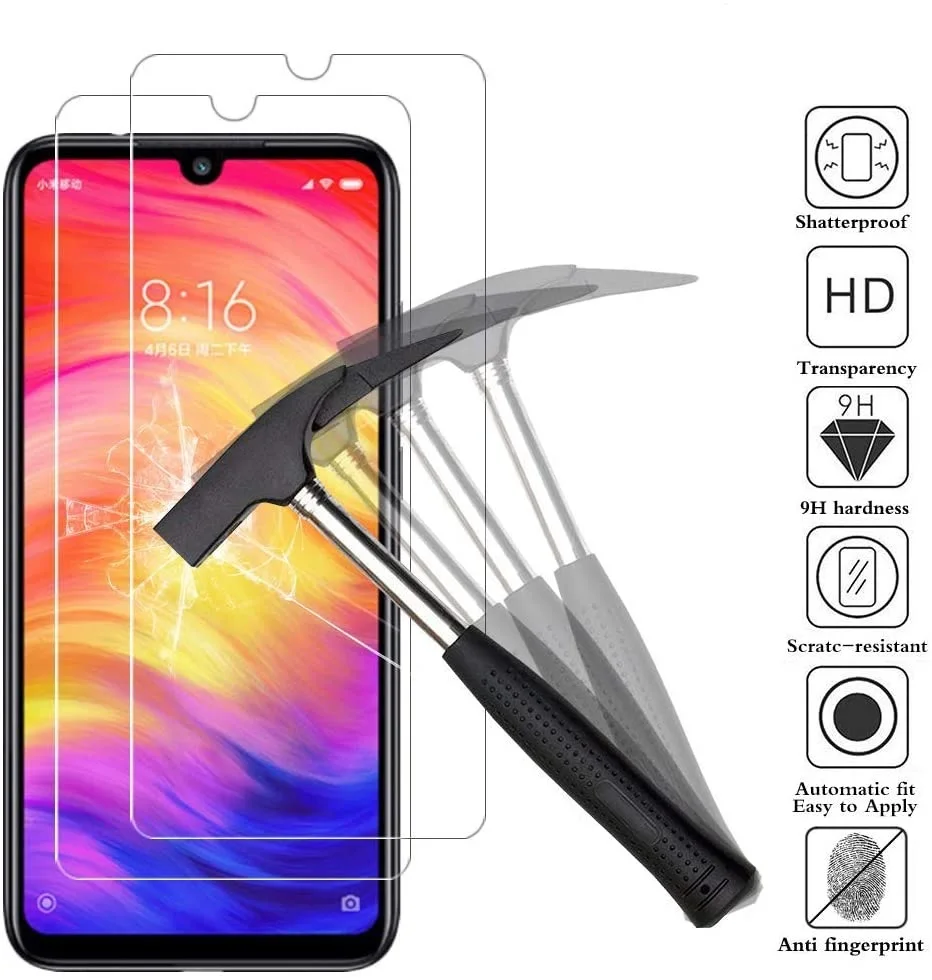 Закаленное стекло с полным покрытием для Xiaomi Redmi Note 9 8 7 5 6 9S 10 Pro Max Защита экрана 8A 7A