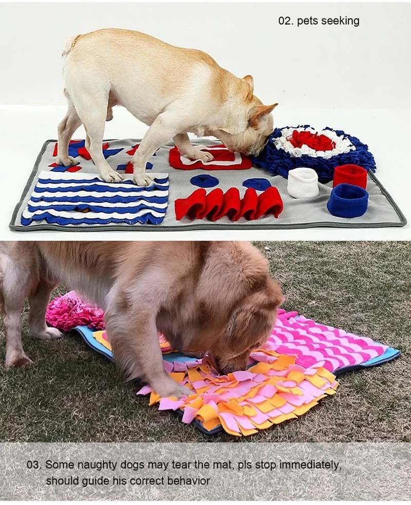 Pawstrip интерактивный собачий нюхательный коврик медленное кормление коврик для снятия стресса тренировочные игрушки для собак домашнее животное тренировочное одеяло