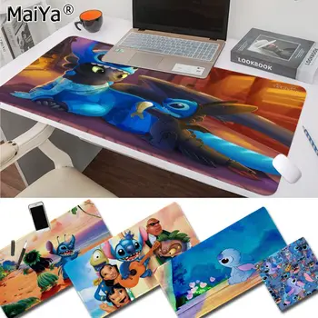 

Maiya Top Quality Cartoon Lilo and Stitch Natural Rubber Gaming mousepad Desk Mat Free Shipping Large Mouse Pad Keyboards Mat