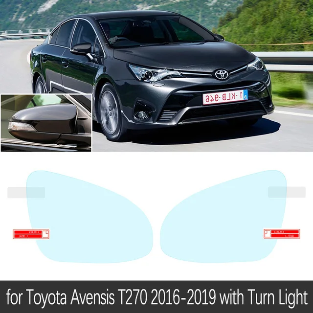 Для Toyota Avensis T270 T27 2009- полное покрытие противотуманная пленка зеркало заднего вида дождестойкий анти-непрозрачна пленка s чистые автомобильные аксессуары - Название цвета: Avensis 16-19