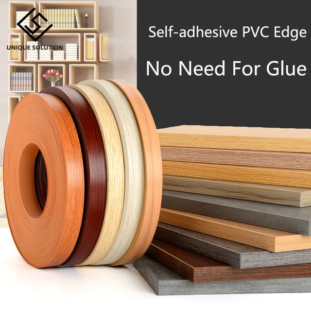 5M Preglued Veneer Edging PVC Edge Banding 20mm 22mm 30mm 5m for Wood  Kitchen Wardrobe Furniture Table Desk Board Edgeband Edger - AliExpress