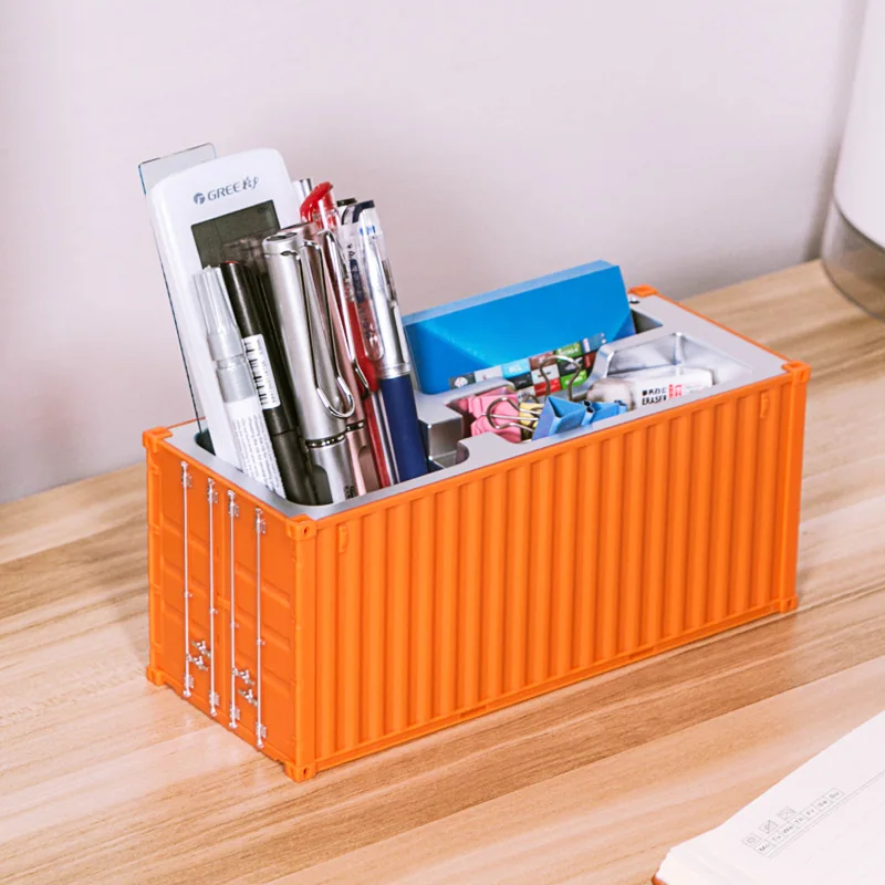 car toys Mini Shipping Simulation Container Model Toys Multi Function Pen Holder Business Card Holder Storage Box Office Gift Custom LOGO remote control helicopters Diecasts & Toy Vehicles