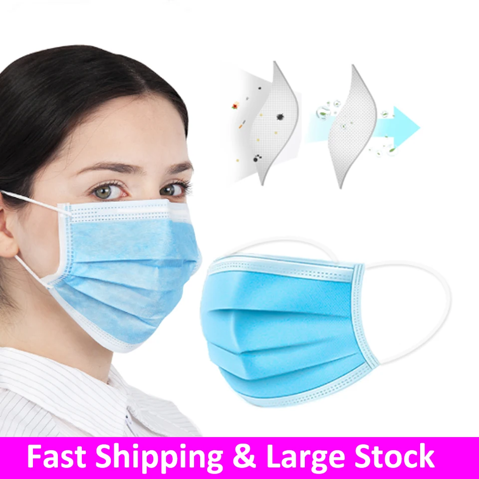 

Hygiene Face Mask Cotton Carbon Filter Face Mask Anti Flu Respirator Ffp3 Medical 3-Layer Filtration Face Mask For Hair Stylists