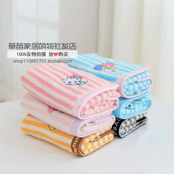 75x35 см мультяшная хеллокитти My Melody Cinnamoroll pompomprin Little Twin Stars BadBadtz-maru хлопковое банное полотенце мочалка