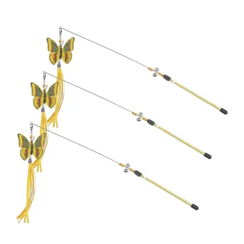 

3pcs Cat Teaser Durable Delicate Creative Cat Toy Supplies Kitten Interactive Toys Cat Teasing Toy for Pet Kitten Cat