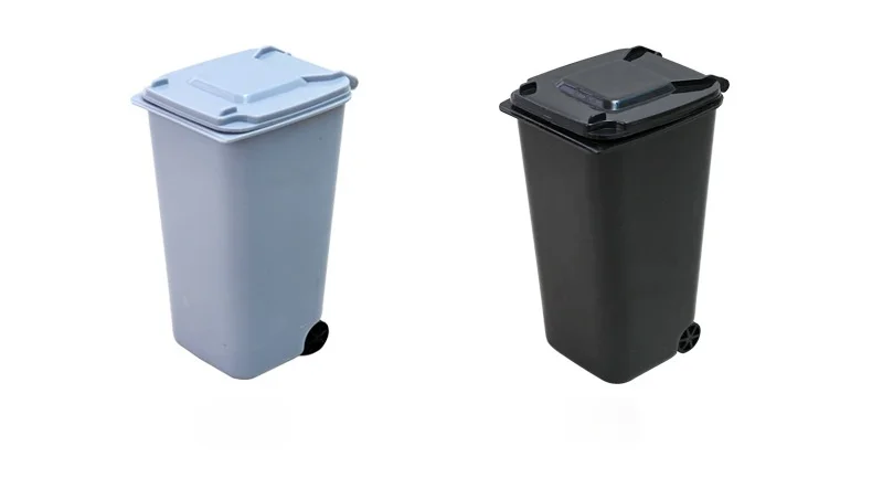 Description Picture 6 of itemMini plastic desktop trash can, creative multifunctional pen holder desktop garbage sorting trash can