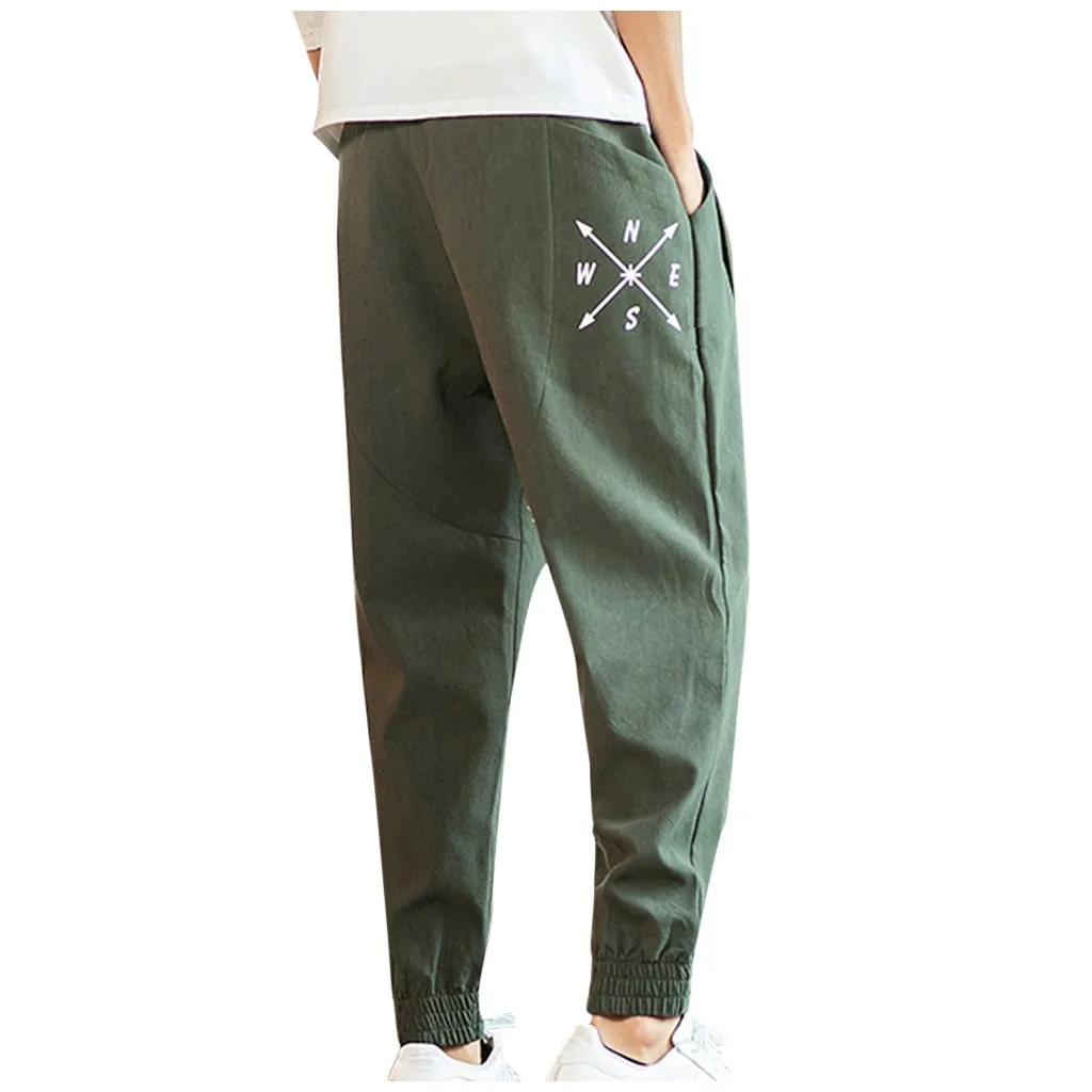 Pantalones hombre, Мужские штаны, повседневные, размера плюс, свободные, с принтом, для улицы, спортивные, шаровары, длинные штаны, ropa hombre roupas