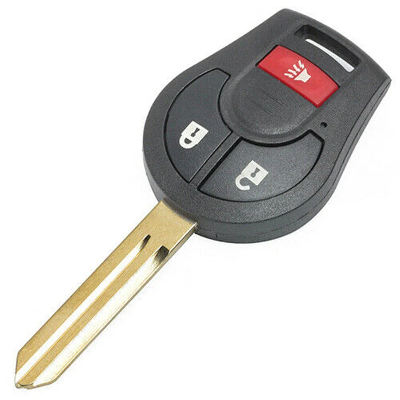 KEYECU 10 шт. дистанционного ключа автомобиля оболочки чехол для Nissan Sylphy Cube Juke Rogue Micra Qashqai Altima Maxima Sentra Versa, Fob 2B 3B 4B - Цвет: Белый