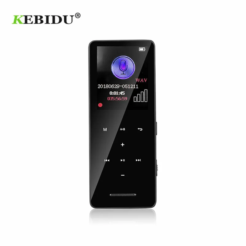 

KEBIDU 1.8 Inch Metal Sport lossless MP3 Player Portable walkman 8GB FM Radio E-book Clock HIFI Music Player BT4.1 Voice Recorde