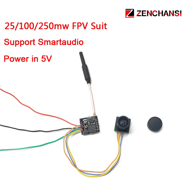 5 8 Ghz 40CH 25/100/250 передатчик mW FPV с smartaduio 600TVL CMOS Micro камерой для дрона как крошечный Whoop