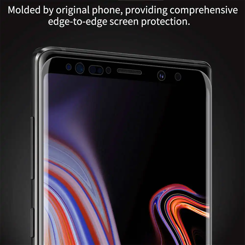 NILLKIN полностью покрытый 3D DS MAX 9H протектор экрана из закаленного стекла Arc Edge для телефонов samsung Galaxy Note 9 8 S9 Plus