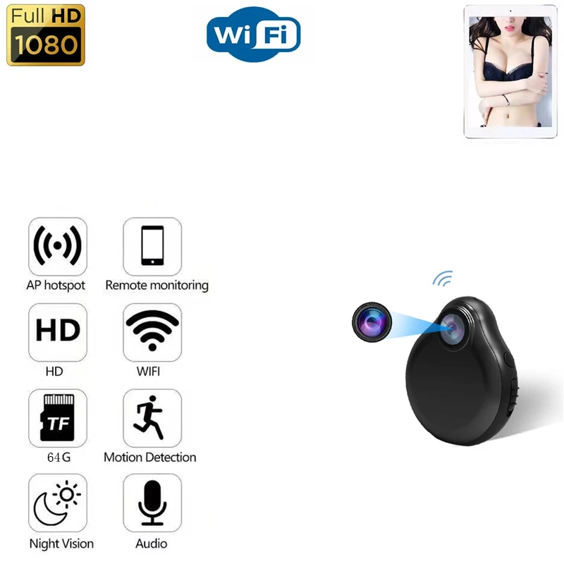 IP-камера беспроводная HD 1080P с пультом дистанционного управления | Безопасность и