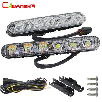 

Cawanerl 2 x LED Car Fog Driving Daytime Running Light DRL Head Lamp High/Low Beam For Audi BMW Benz Ford Renault Kia Honda Opel
