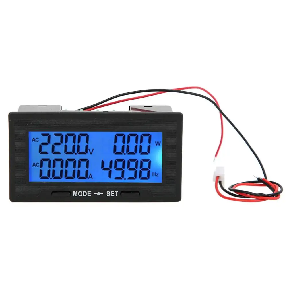 YB5142DM 0-500V Intelligent Digital LCD Display AC Current Voltage MeterPower Energy Tester Wattmeter Adapter DC8V-18V | Инструменты