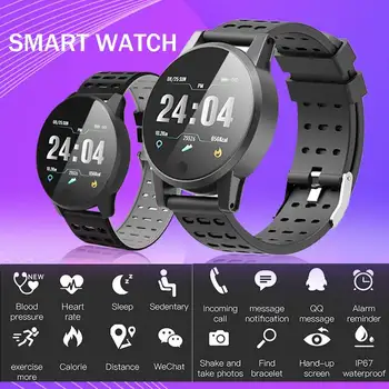 

Men Smart Watch Pedometer Fitness Trackers Heart Rate Monitor GPS bluetooth Android/IOS Women Clock Smartwatch