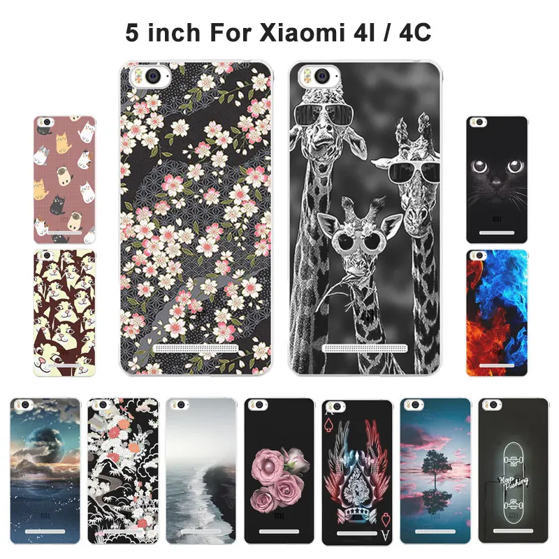 Чехол для Xiaomi Mi 4i 4c Mi4i Mi4c M4i M4c Blaze мягкий чехол из ТПУ с рисунком сумки | Мобильные