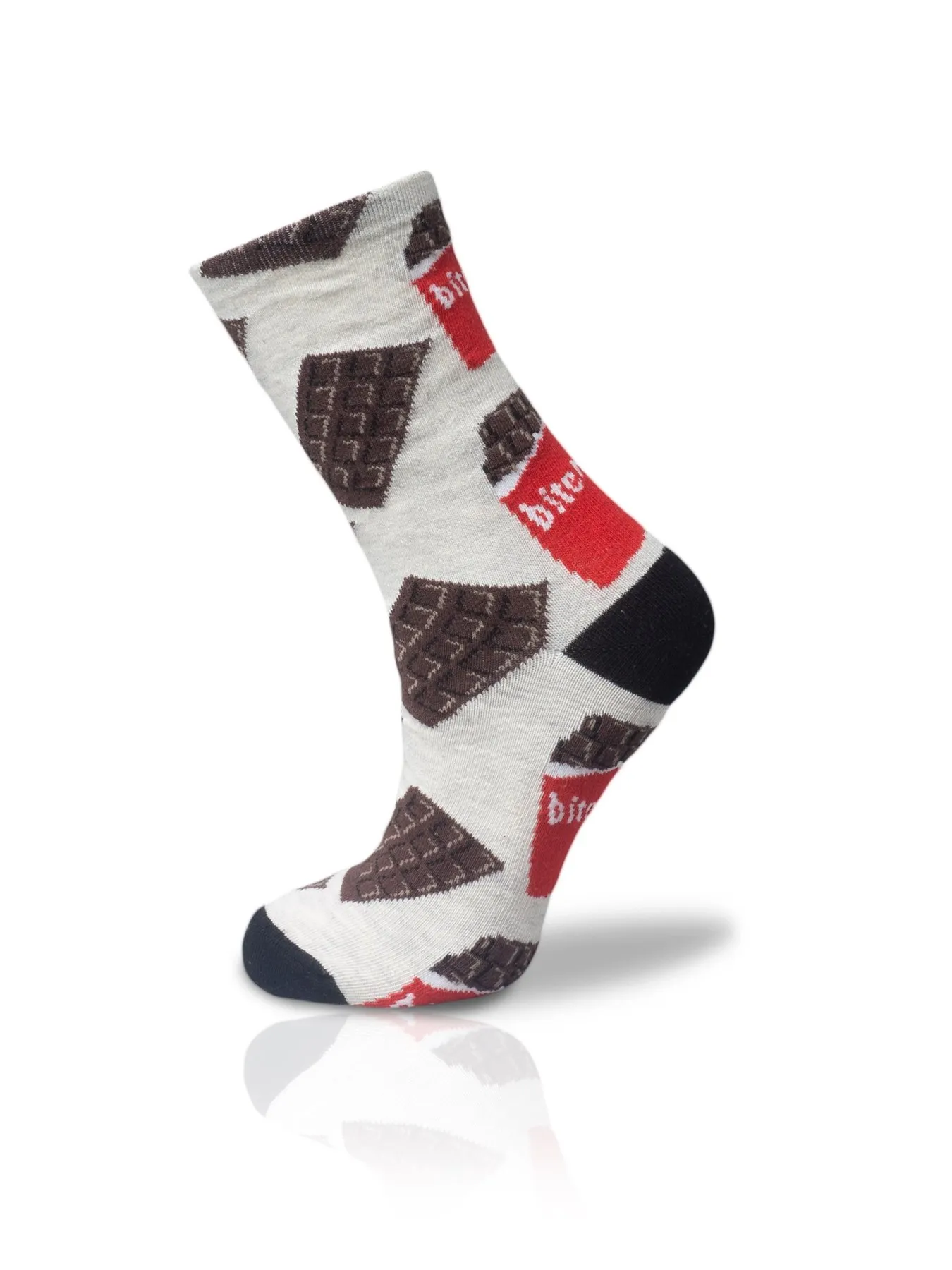 

Bite Me Chocolate Pattern Socket Socks Unisex 36-42
