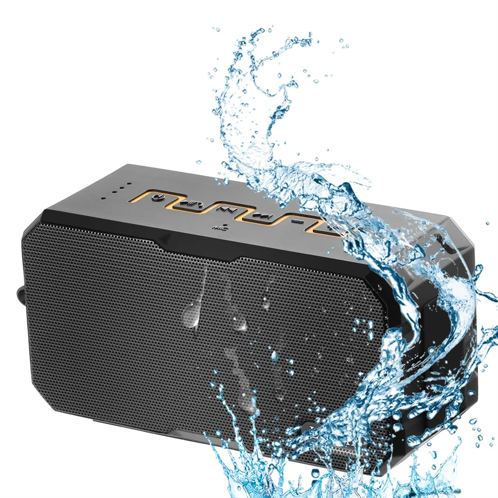 

Waterproof Portable Wireless Bluetooth Speakers Power Bank Dual Drivers Subwoofer Support TF card,Aux