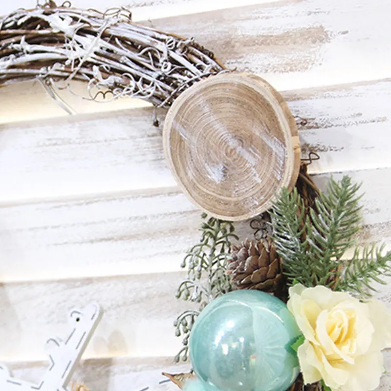 

Christmas Artificial Door Garland Window Wall Hanging Wreath Home Decor HUG-Deals