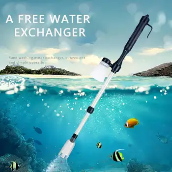 

Aquarium Vacuum Cleaner Remover Sand Gravel Fish Tank Cleaning Filter Tool Electric Battery Operated Water Pump Cleaner