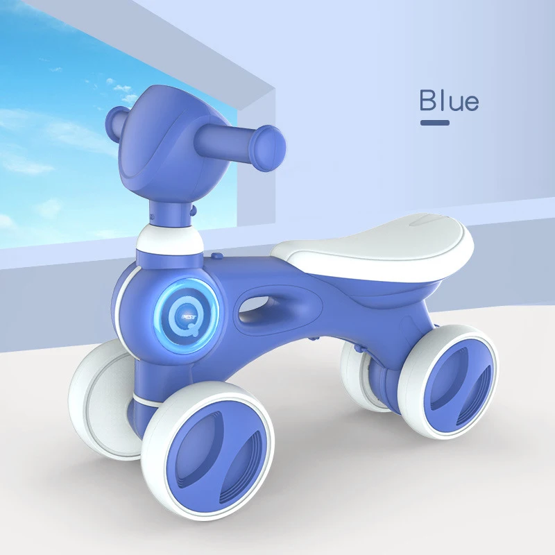 Младенческий Сияющий детский баланс автомобиль скутер езда на игрушке ходунки с
