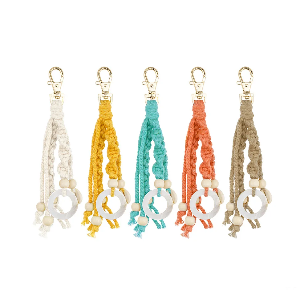2022 New Handmade Woven Tassel Key Chain For Women Girls Simple Fashion