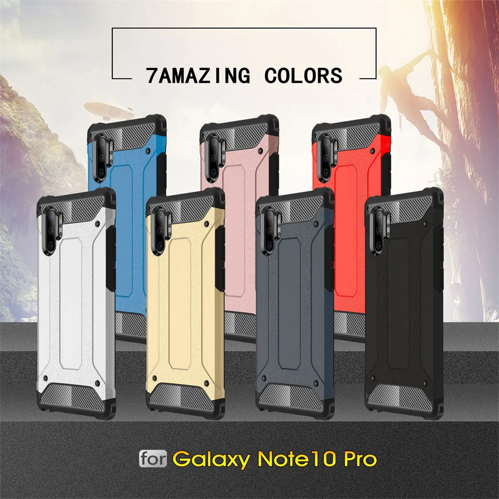 

For Samsung Galaxy Note 10+ Plus 6.8in Case Rugged Armor Shock-proof Phone Cover Mobile Phone Cases & Covers