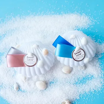 

20pcs ocean white Shell Chocolate Candy Box Plastic Packaging Gift Box boite dragees de mariage Wedding Guests Souvenir Коробка