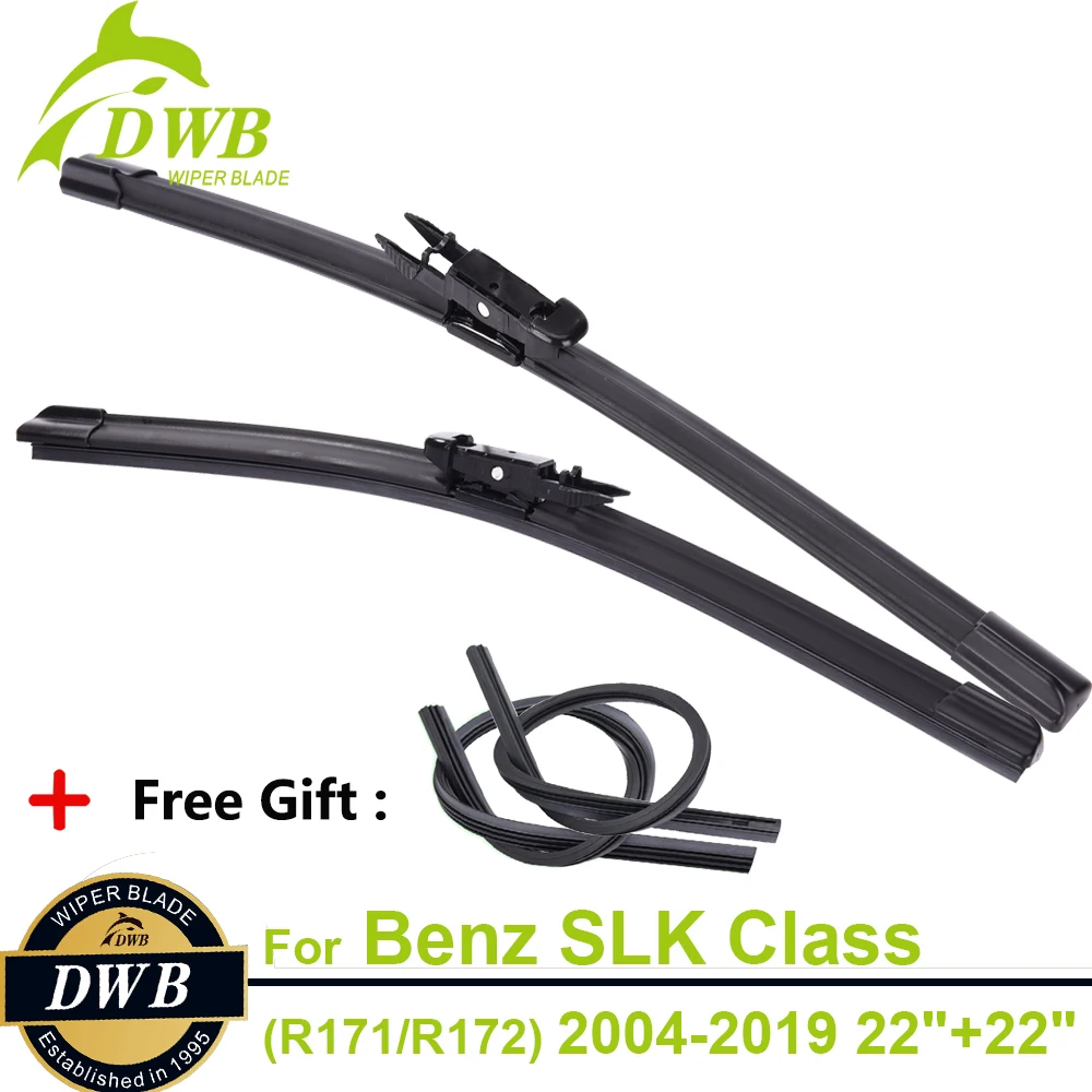 2 шт. эко-стеклоочиститель лезвия для Mercedes-Benz SLK Class(R171/R172) 2004- 2"+ 22", 2 шт., лучшие Стеклоочистители