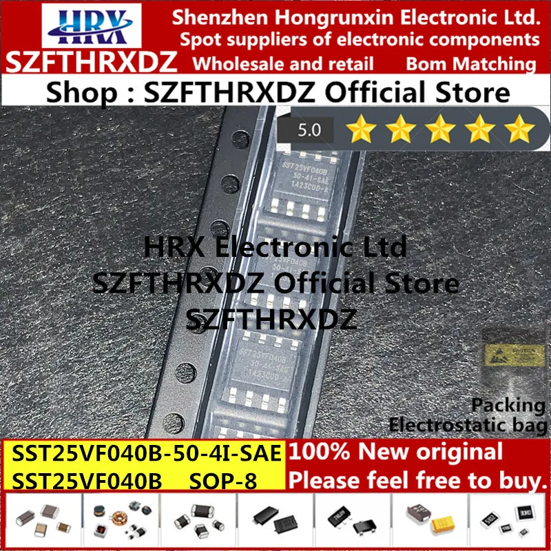 100% Новый оригинальный SST25VF040B 50 4I SAE SOP8 SOP 8 T 4 Мбит Flash (10pcs 20pcs 50шт)|Индукторы| |