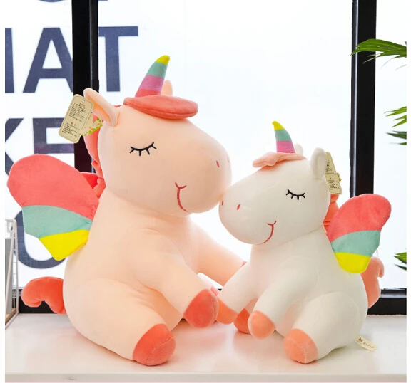 

Unicorn Toy Plush Toys Soft Cute Rainbow Style Animals Horse Children Toys Baby Dolls Birthday Gifts